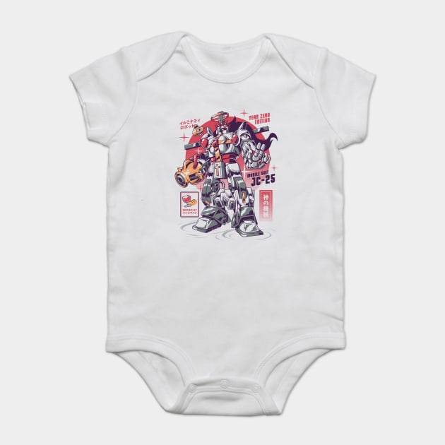 Mecha JC Baby Bodysuit by Ilustrata